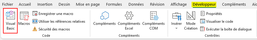 Excel VBA - éditeur VBA